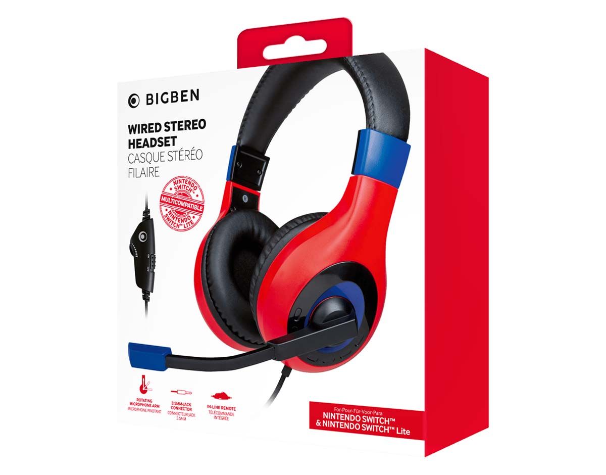 Casque Nintendo Switch Filaire et Microphone Omnidirectionnel