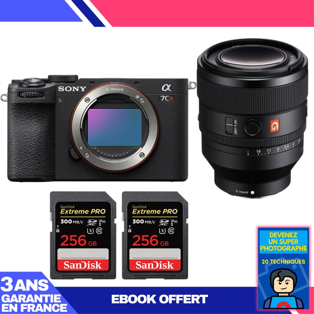 Boitier Sony A7CR + FE 50mm f1.2 GM + 2 SanDisk Extreme PRO UHS II SDXC 300 MB/ + Ebook 'Devenez Un Super Photographe - vue 4