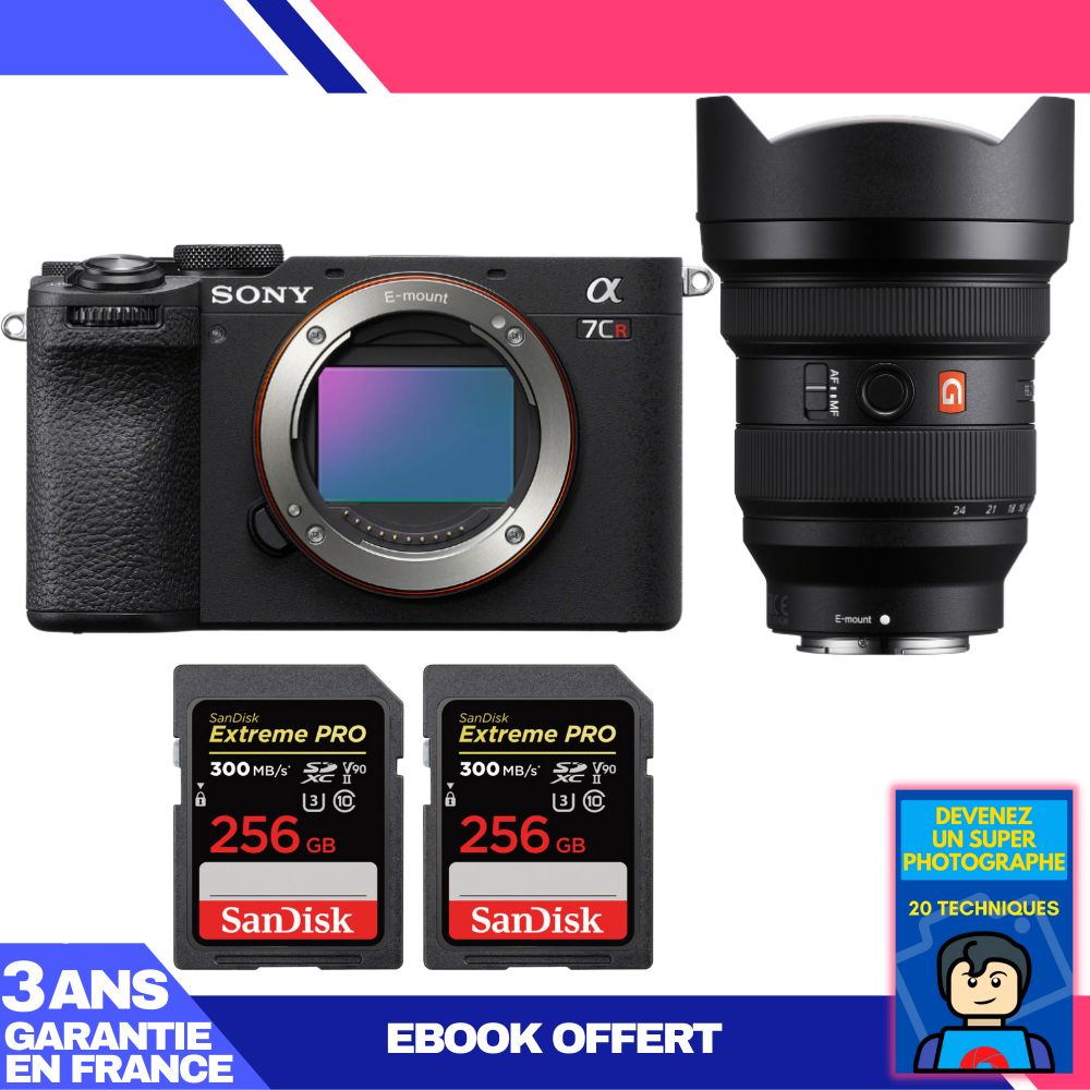 Boitier Sony A7CR + FE 12 24mm f2.8 GM + 2 SanDisk Extreme PRO UHS II SDXC 300 MB/ + Ebook 'Devenez Un Super Photographe - vue 4