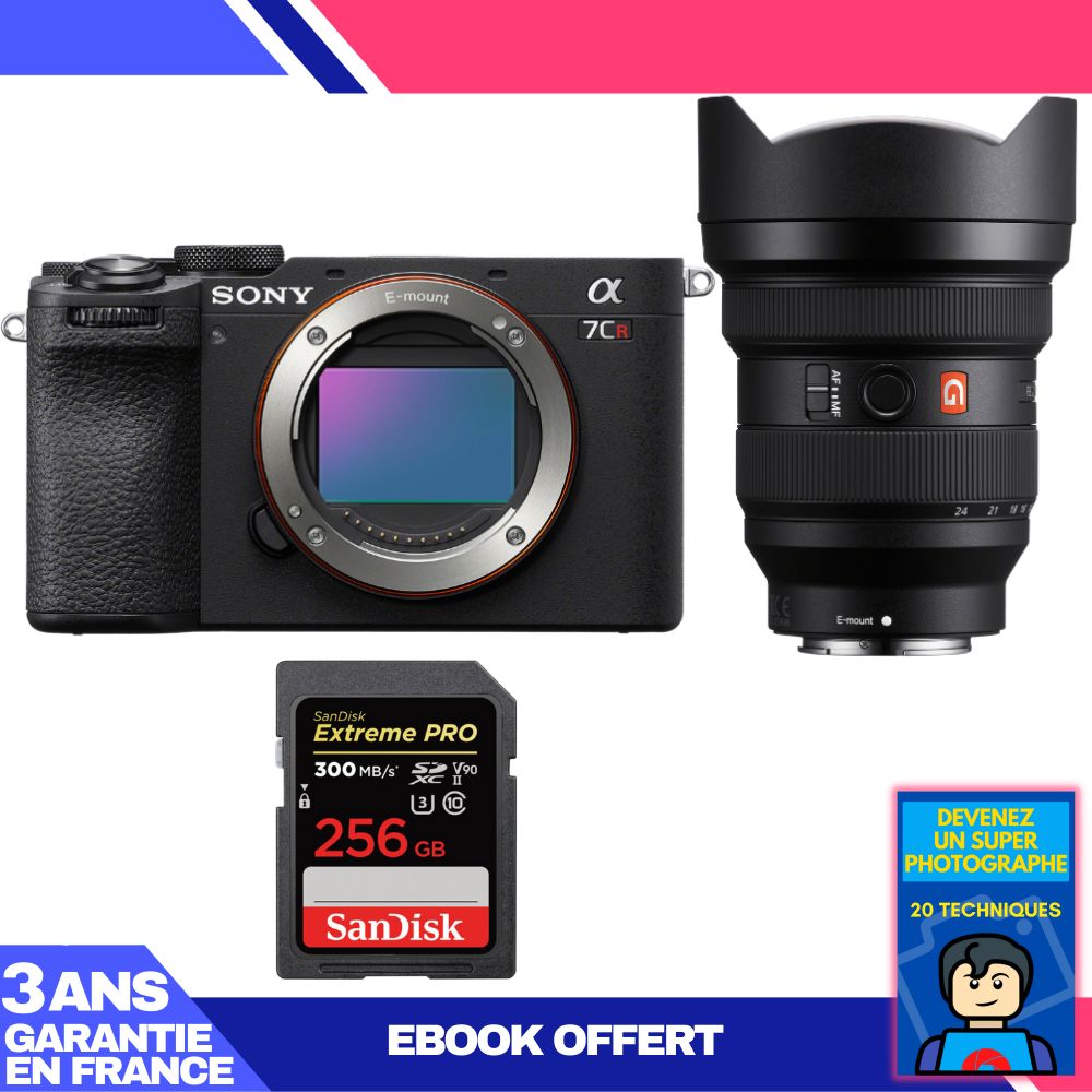 Boitier Sony A7CR + FE 12 24mm f2.8 GM + 1 SanDisk Extreme PRO UHS II SDXC 300 MB/ + Ebook 'Devenez Un Super Photographe - vue 3