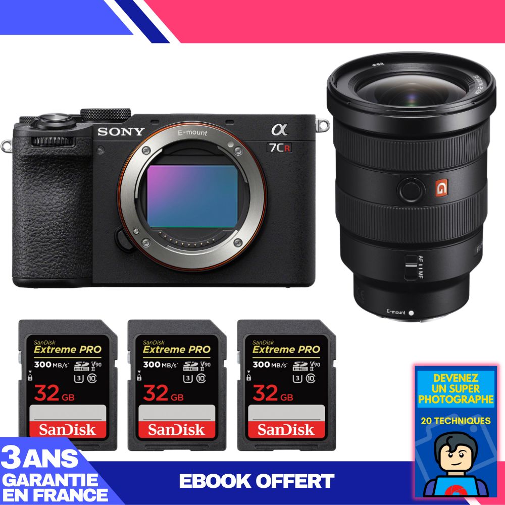 Boitier Sony A7CR + FE 16 35mm f2.8 GM + 3 SanDisk Extreme PRO UHS II SDXC 300 MB/ + Ebook 'Devenez Un Super Photographe - vue 4
