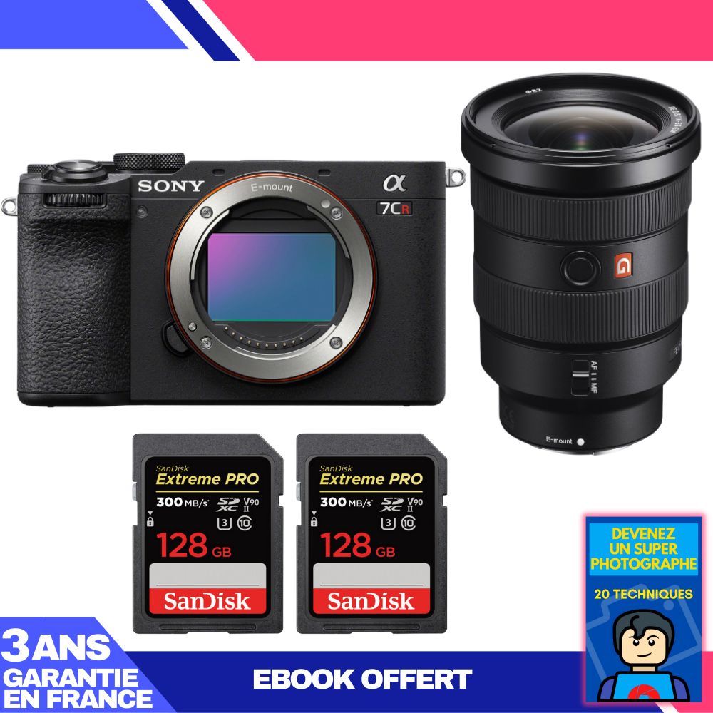 Boitier Sony A7CR + FE 16 35mm f2.8 GM + 2 SanDisk Extreme PRO UHS II SDXC 300 MB/ + Ebook 'Devenez Un Super Photographe - vue 4