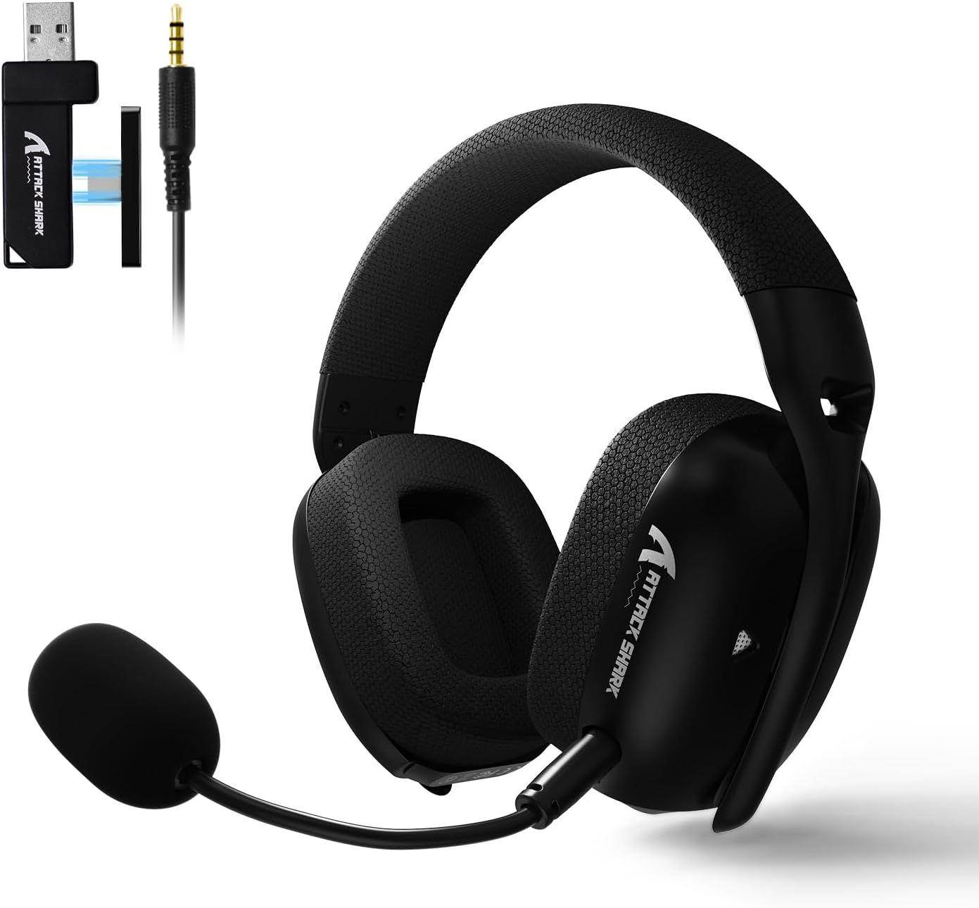 ChenQuanSarl L80Pro Casque Gaming Sans Fil Double Microphone Réglable Son Surround 3D Léger Avec 20Ms Latence Ultra Faible Drivers 40Mm 3 Modes 2.4GBluetoothFilaire Pour PcPsPhone