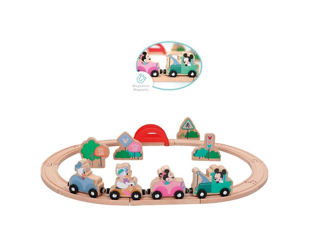 Disney Mickey Friends Train En Bois Mickey Et Minnie 48703