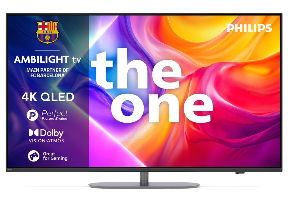 TV QLED Philips The One 55PUS9050 139 cm 4K UHD Ambilight 2025 métal - vue 3