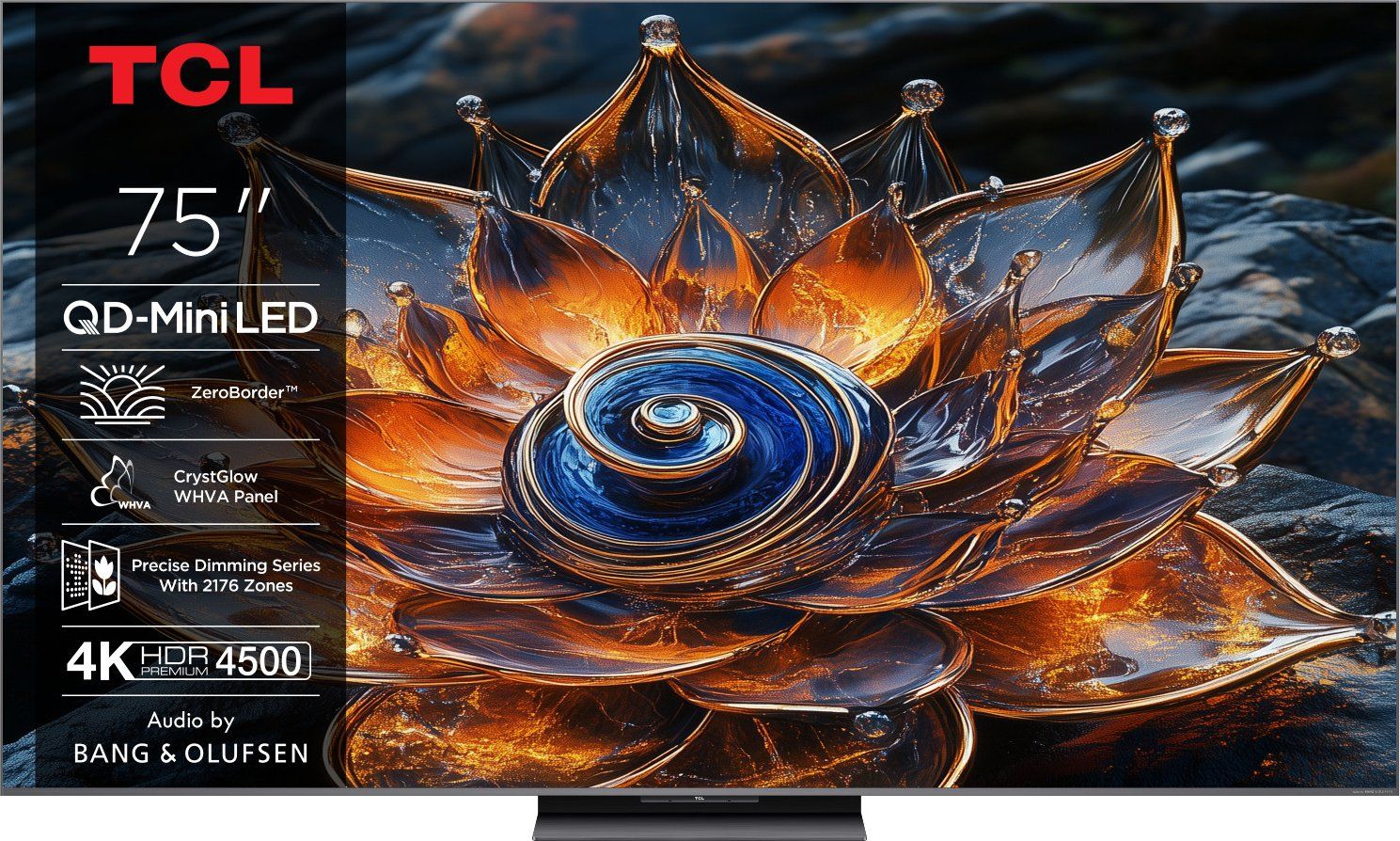 TCL 75Q8C 75" 189 cm 4K QD Mini LED HDR PREMIUM TV avec Google TV