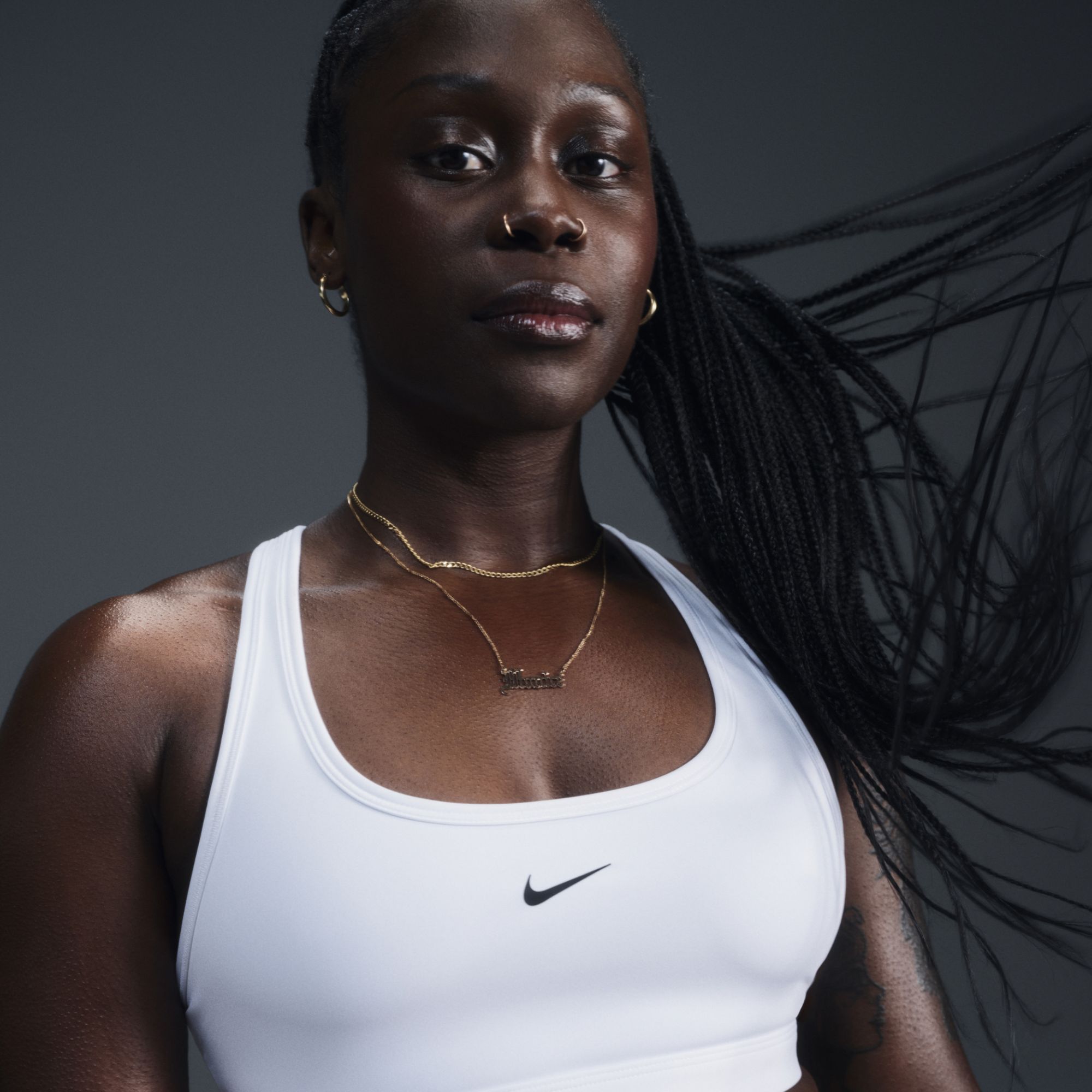 Brassières de sport Nike BRASSIERE W NK SWSH MED ARMORY EU - vue 6