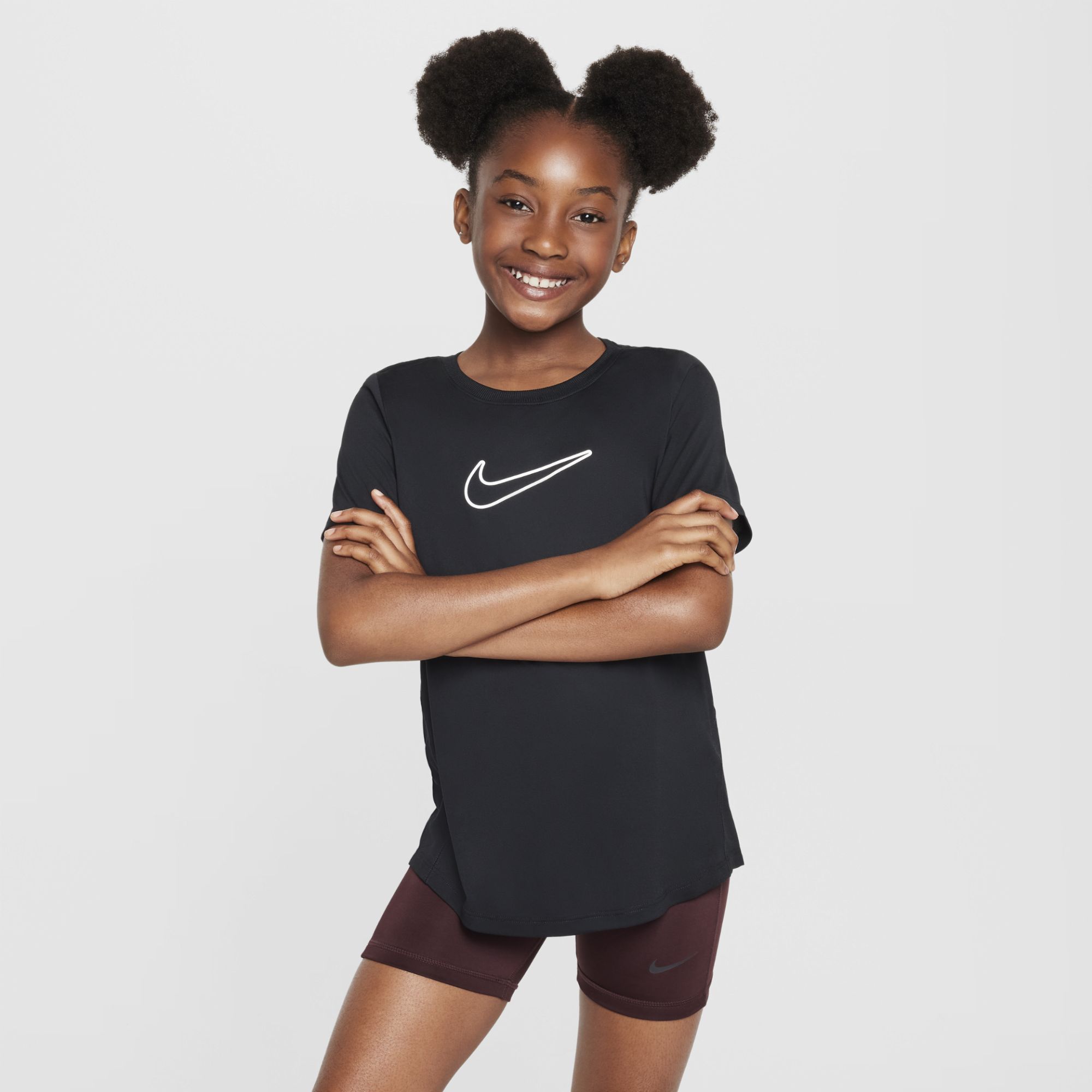T shirt enfant Nike G nk df one std ss top hbr