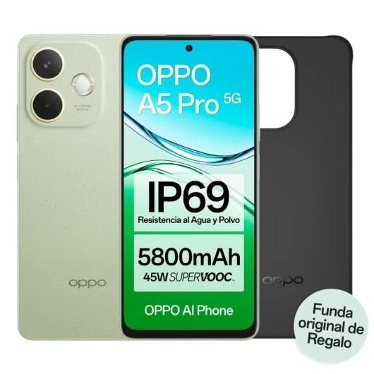 OPPO A5 Pro 5G Smartphone débloqué avec IA 8 Go RAM + écran 6 67" 120 Hz appareil photo 50 MP batterie 5800 charge rapide version espagnole étui inclus - vue 10