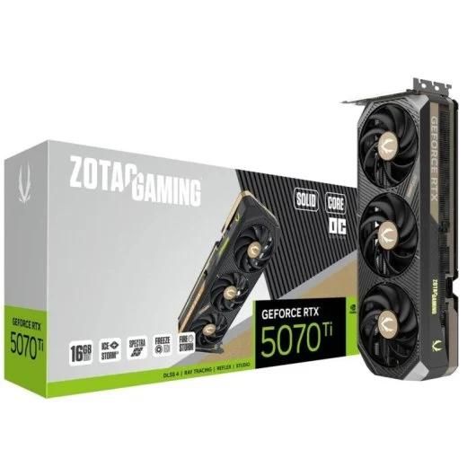 Zotac GAMING GeForce RTX 5070 Ti SOLID CORE OC NVIDIA GDDR7 Neuf - vue 8