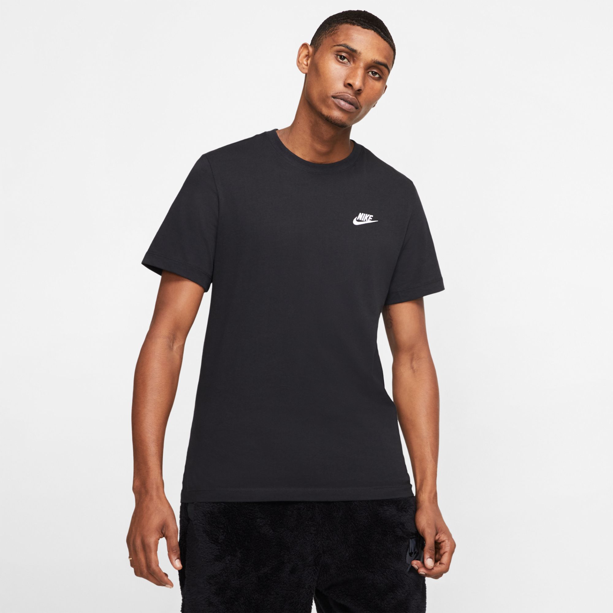 t-shirt nike sportswear club pour homme - noir - 2XL