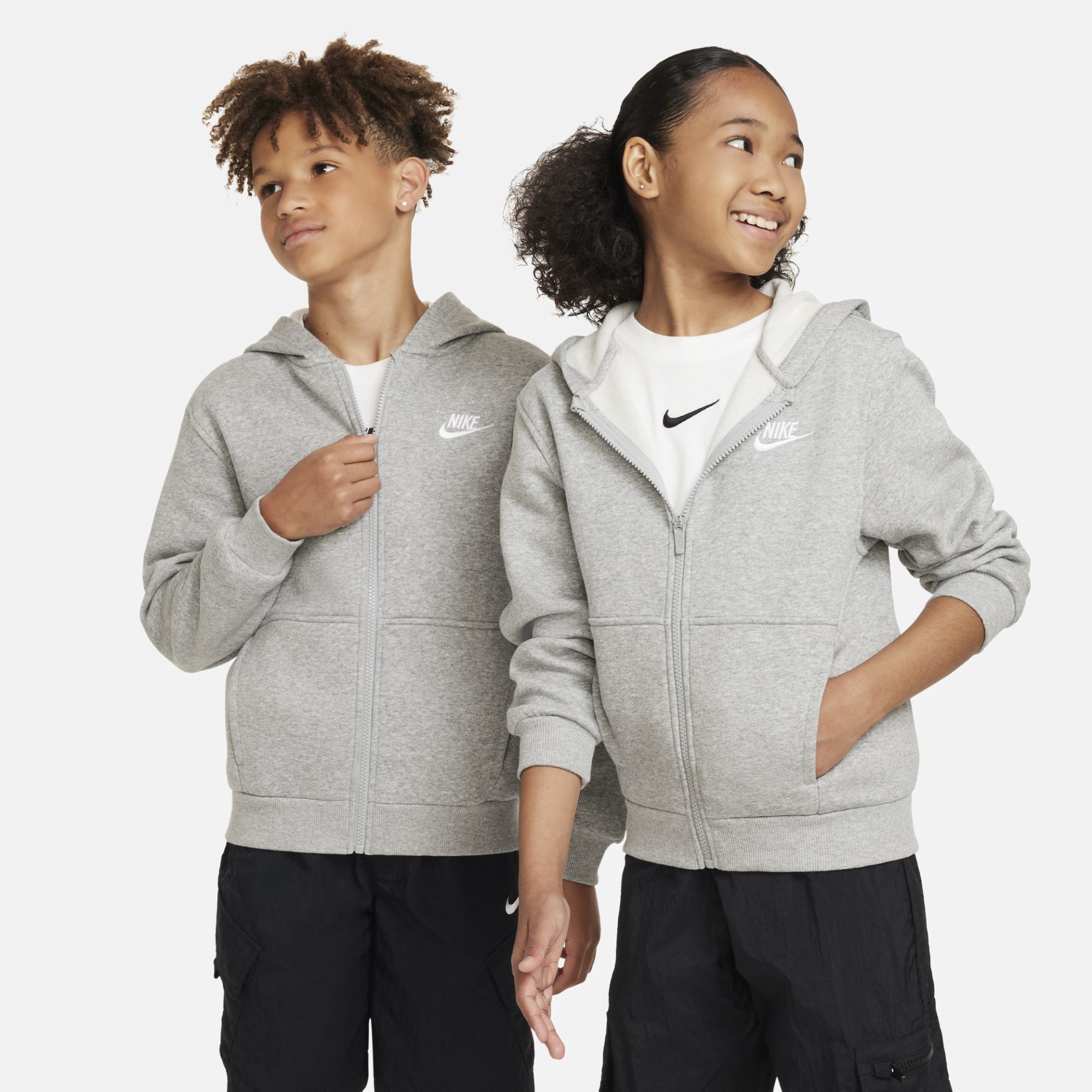 Sweat shirt enfant Nike SWEAT ZIP NSW CLUB FLC EU - vue 3