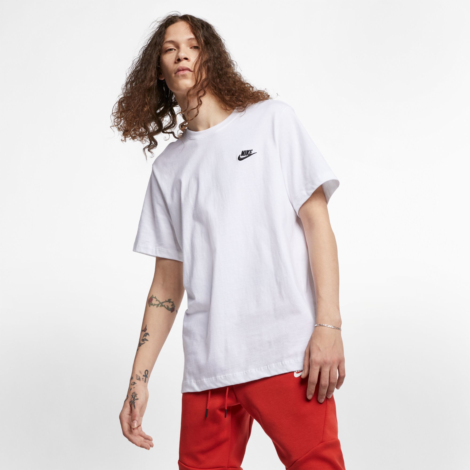 t-shirt nike sportswear club pour homme - blanc - 2XL