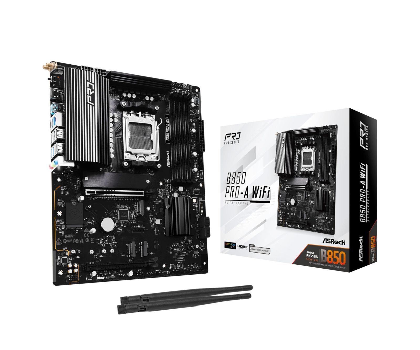 ASROCK Carte Mère B850 Pro A WiFi AMD AM5 Neuf - vue 4