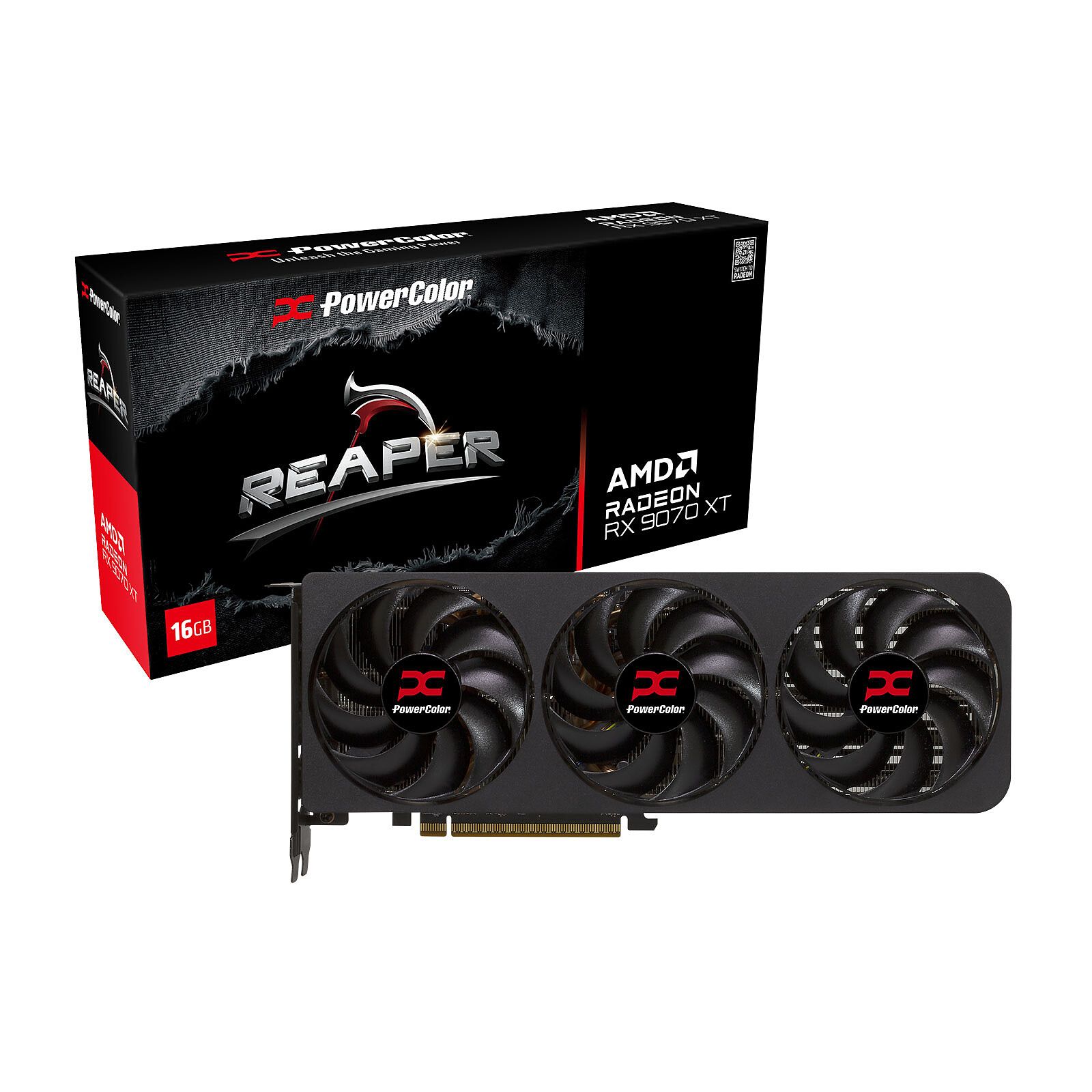 PowerColor Reaper Radeon RX 9070 XT AMD GDDR6 Neuf - vue 4