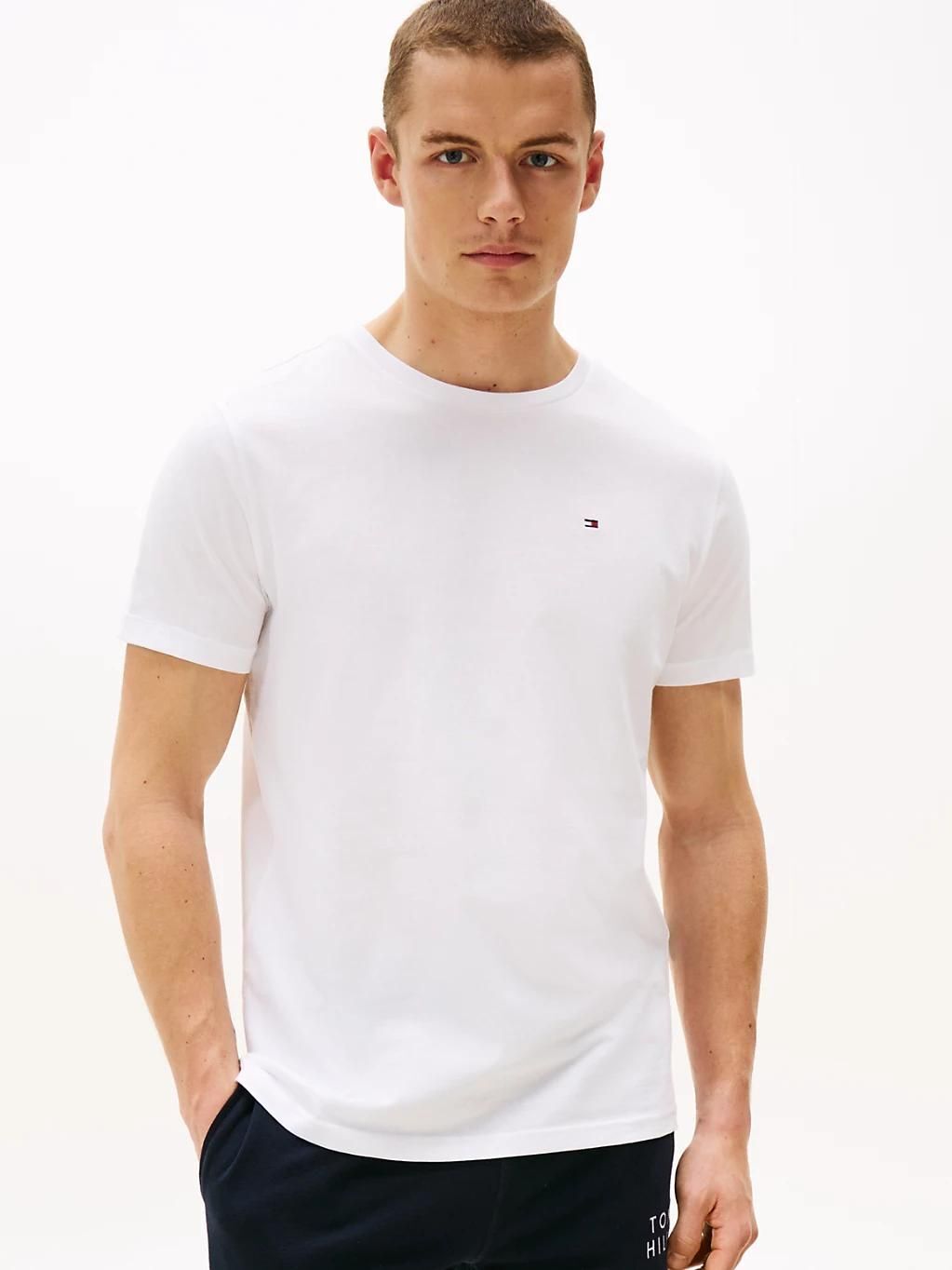 t-shirt en pur coton cn tee ss/white - L