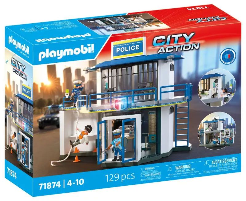 Playmobil 71874 Poste de police avec salle de recherches Les policiers - vue 2