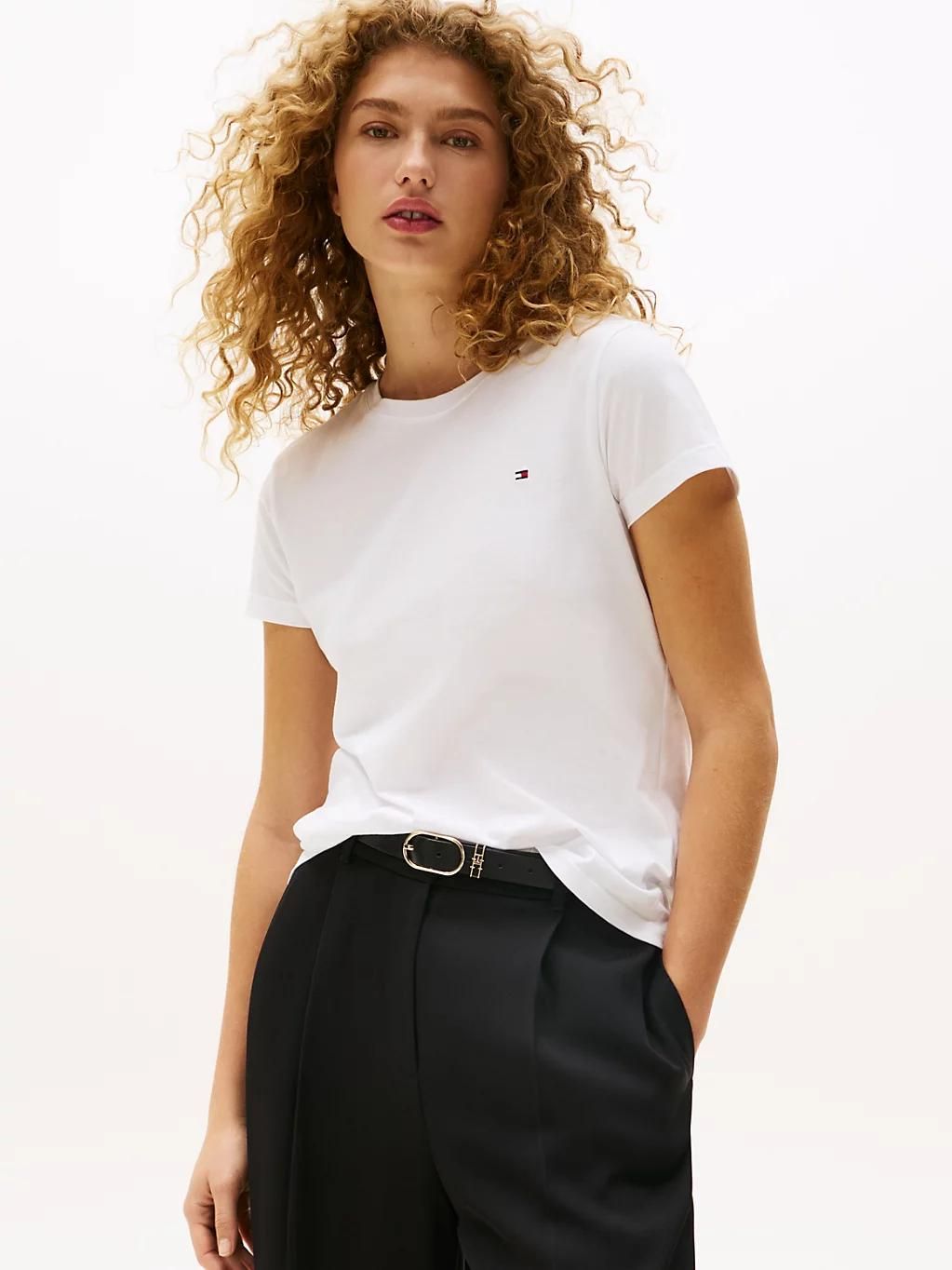 t-shirt heritage col ras-du-cou heritage crew neck tee/classic white - xxs - XXS