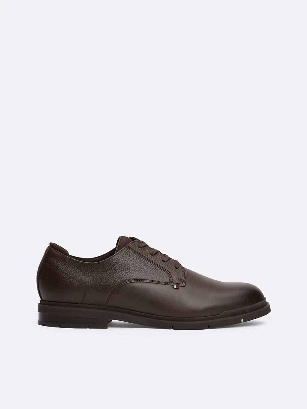 Derbies En Cuir Grain Fin Flexible Hilfiger Mix Lth ShoeCocoa