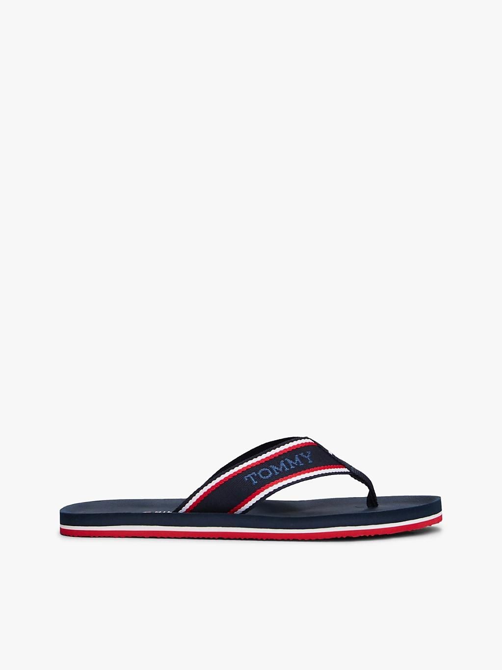 Tommy Hilfiger Tongs Homme Comfort Beach Sandal avec Logo Desert Sky