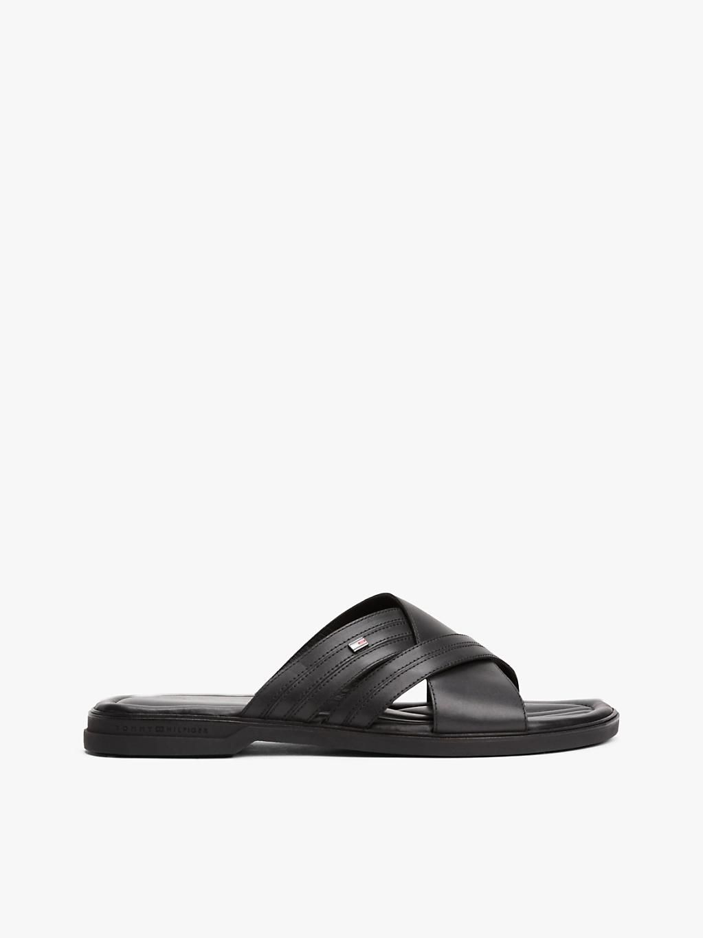 Sandales En Cuir À Enfiler Premium Hilfiger Cc Lth Sandal