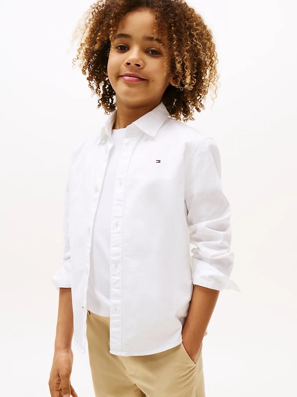 Chemise enfant Tommy Hilfiger BOYS STRETCH OXFORD SHIRT / - vue 7