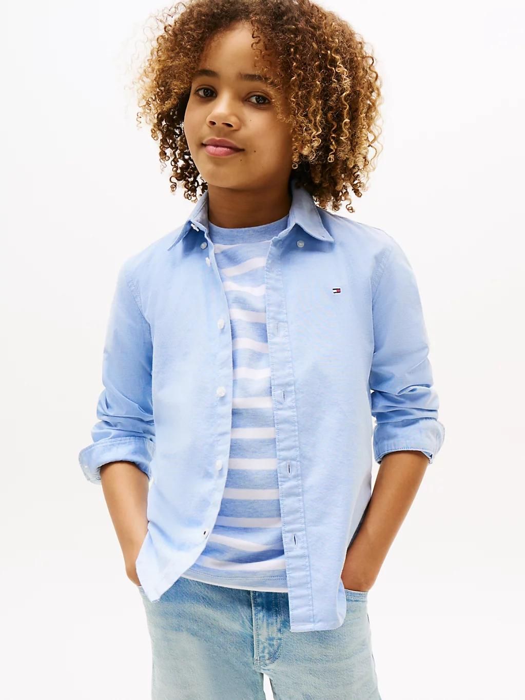 Chemise enfant Tommy Hilfiger BOYS STRETCH OXFORD SHIRT / - vue 10