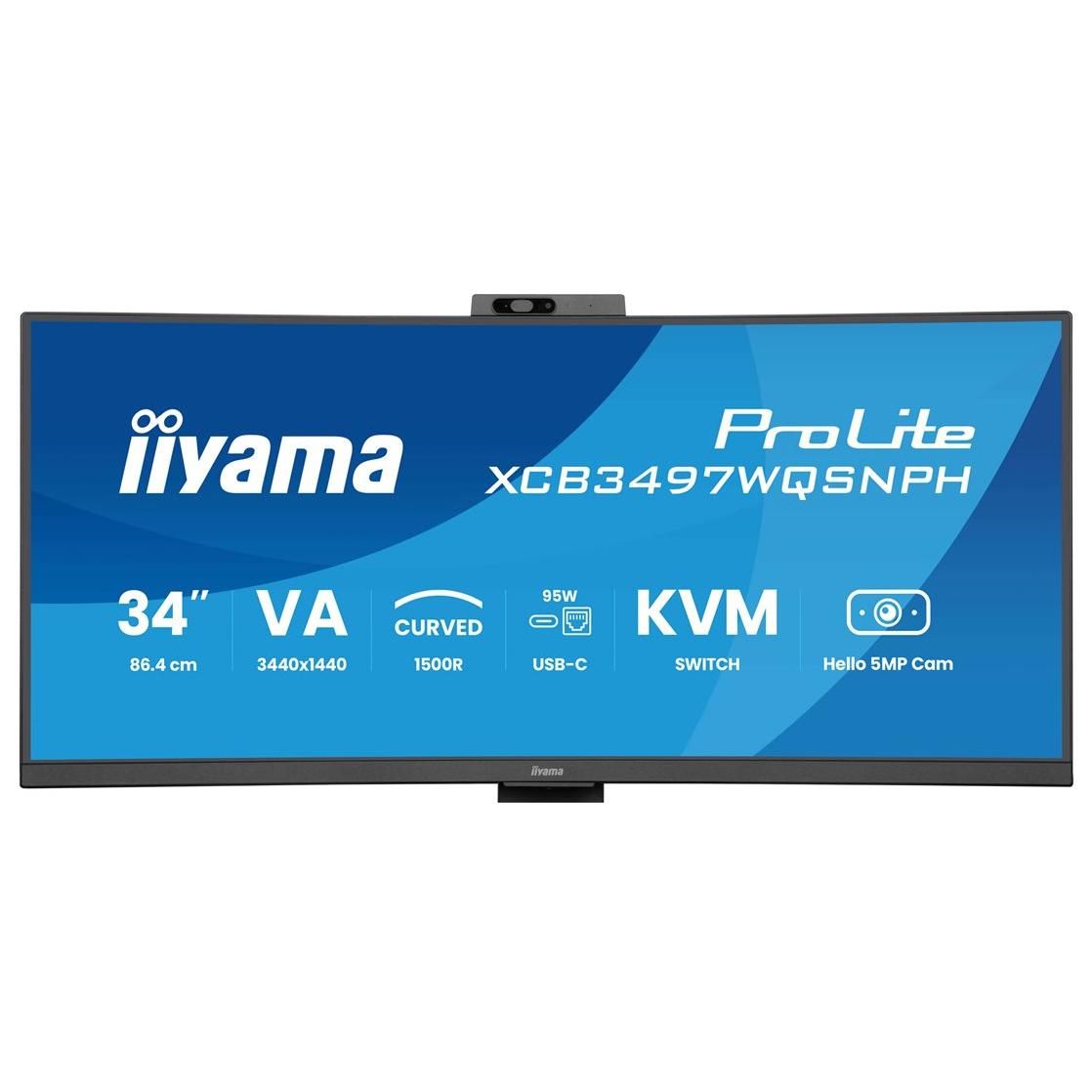 iiyama 34 LED ProLite XCB3497WQSNPH B1 - vue 4