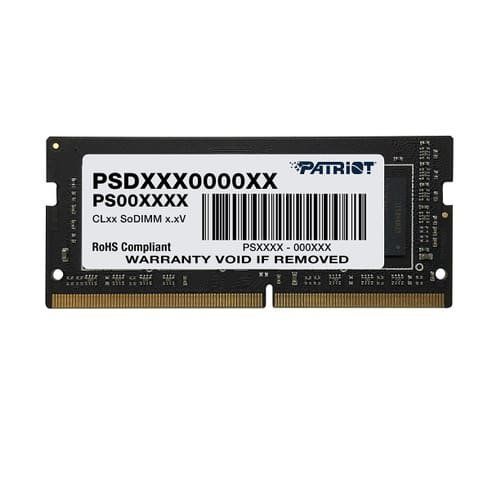 Patriot NB MÉMOIRE 4GB PC21300 DDR4PSD44G266681S PATRIOT 1 x 4GB 2666 MHz RAM DDR4 SO DIMM Mémoire vive
