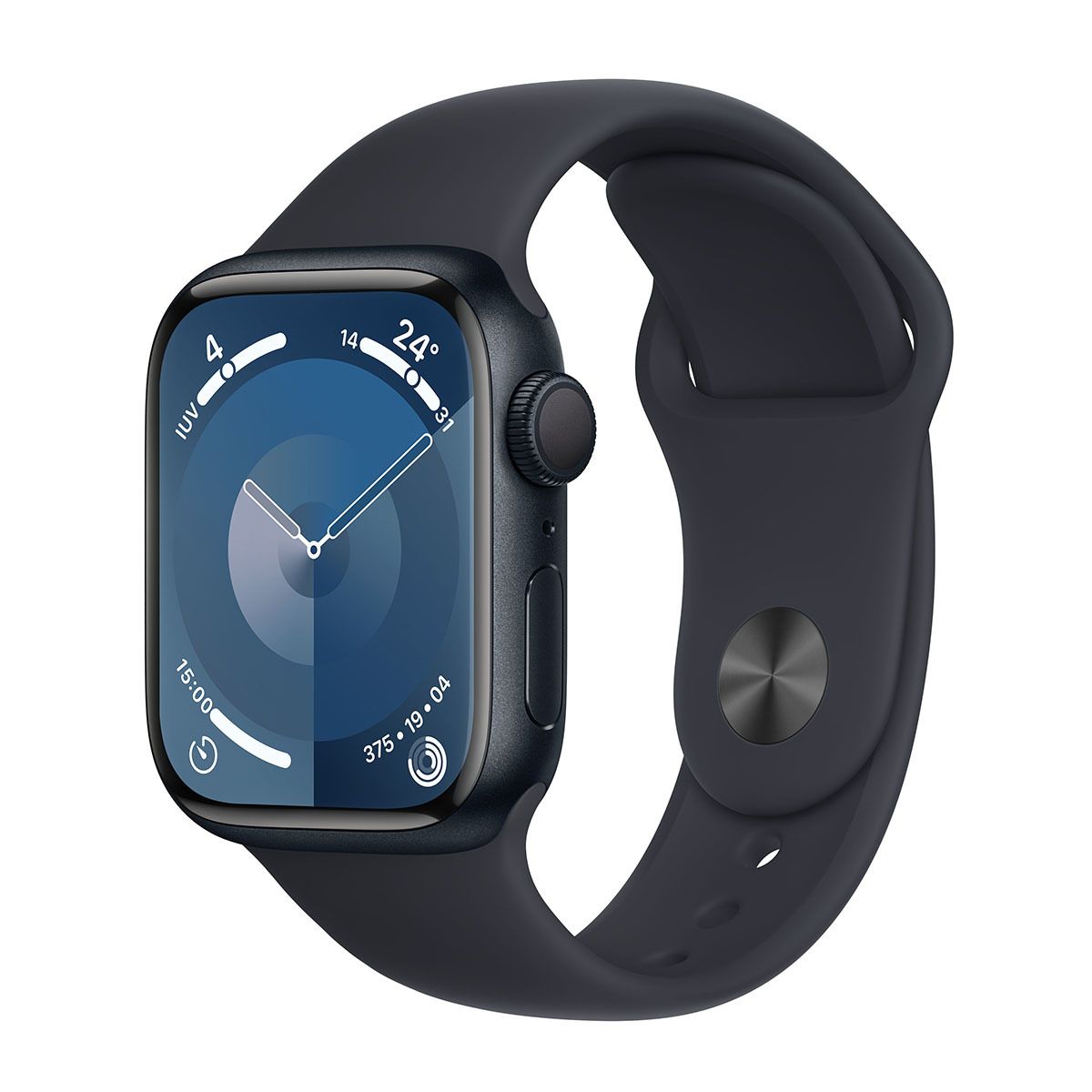 Apple Watch Series 9 GPS - Boîtier Aluminium 41 mm Minuit - Bracelet S/M