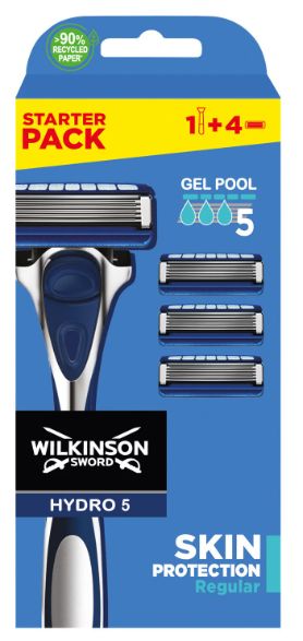 Rasoir Hydro 5 Regular Pour Homme Protection De La Peau Wilkinson Lemanche+4lames - vue 2