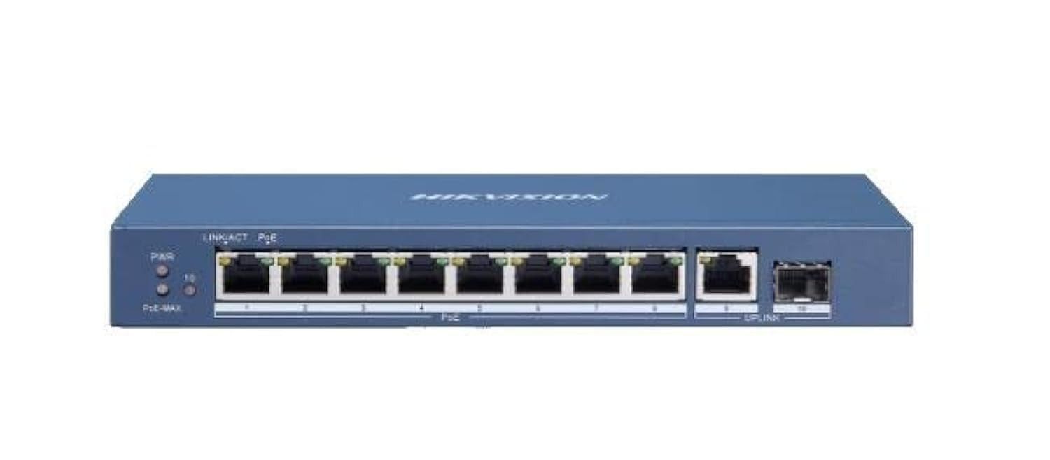 Hikvision Switch di Rete DS 3E0510P E/ 10 Porte Gigabit PoE RJ45 SFP Fibra Ottica