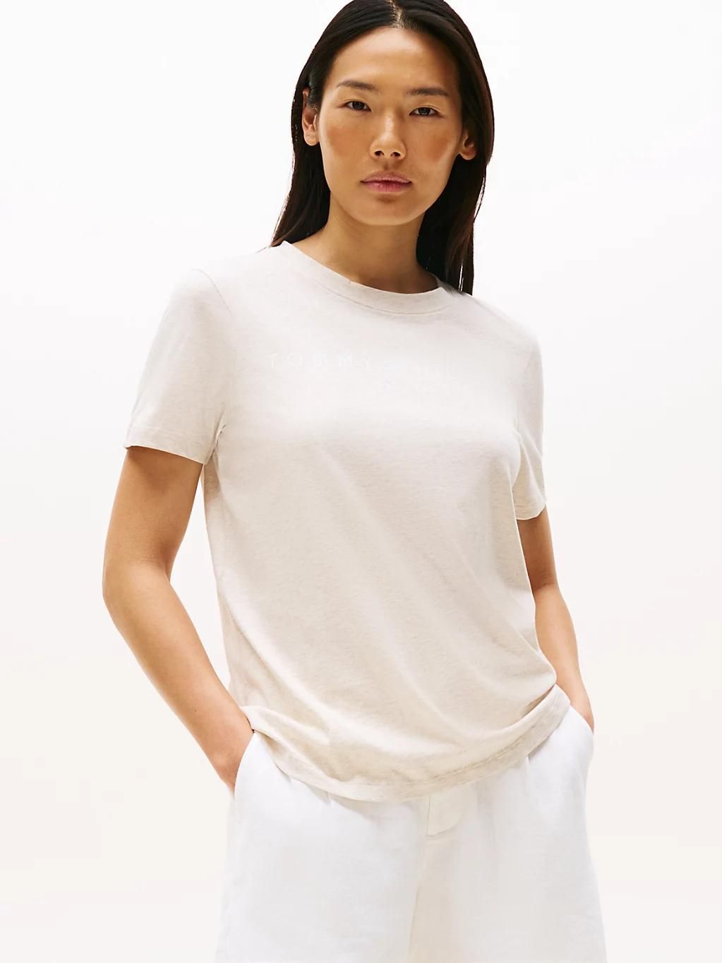 Vêtements Tommy Hilfiger Reg Corp Logo C Nk WW0WW40276 pour Accessoires - vue 4