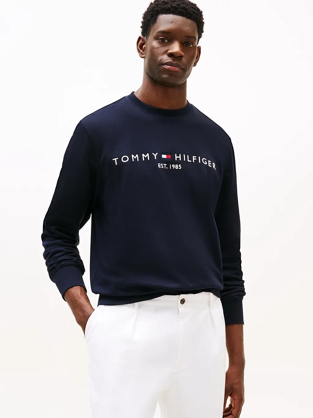 Tommy Hilfiger Sweat logo en coton bio EU