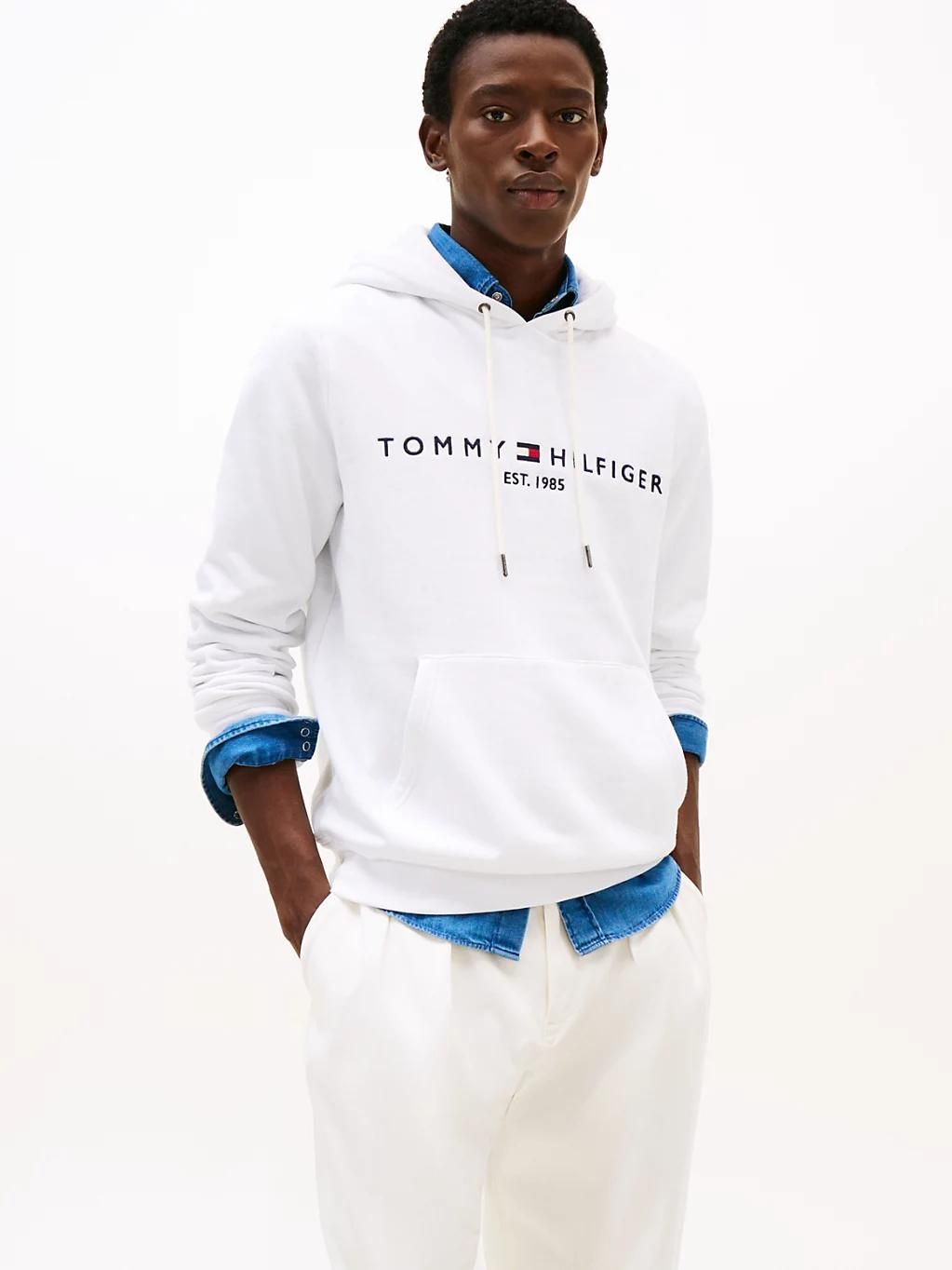 Sweat shirt Tommy Hilfiger TOMMY LOGO HOODY EU - vue 9