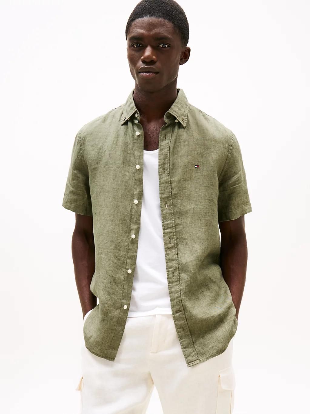 Chemise Tommy Hilfiger Chemise manches courtes en lin EU - vue 2