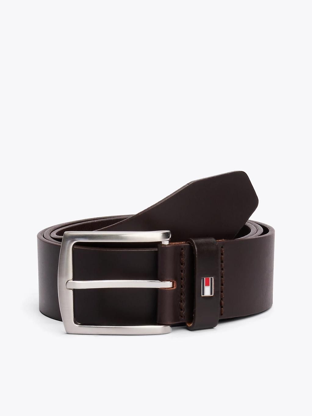 Ceinture Denton En Cuir À Logo Drapeau New Denton Belt 4.0/Dark Brown - 100 Cm