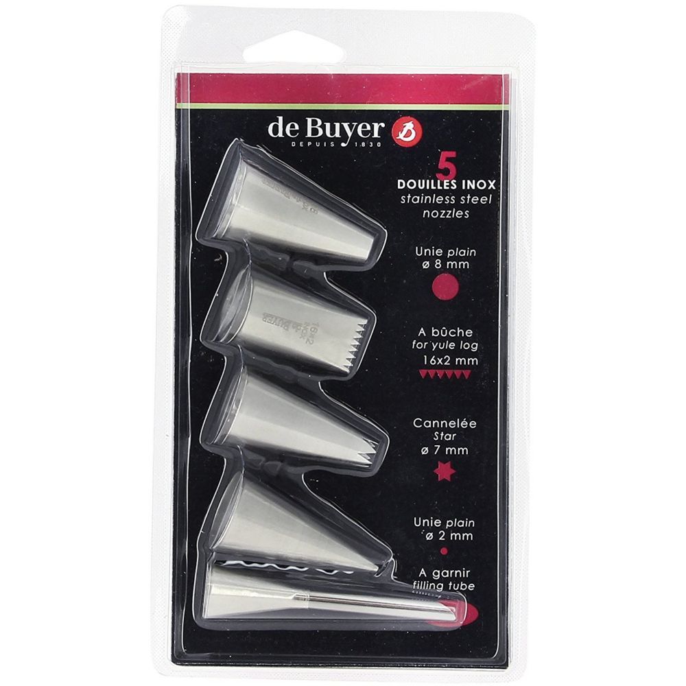 Douille À Pâtisserie De Buyer 5 Assorties 2114.05