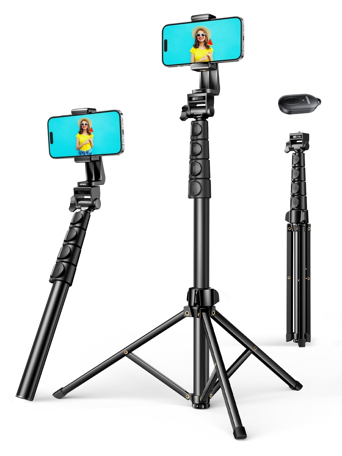 Selfie Stick Tripod With Bluetooth Remote Ugreen Lp680 1.7m