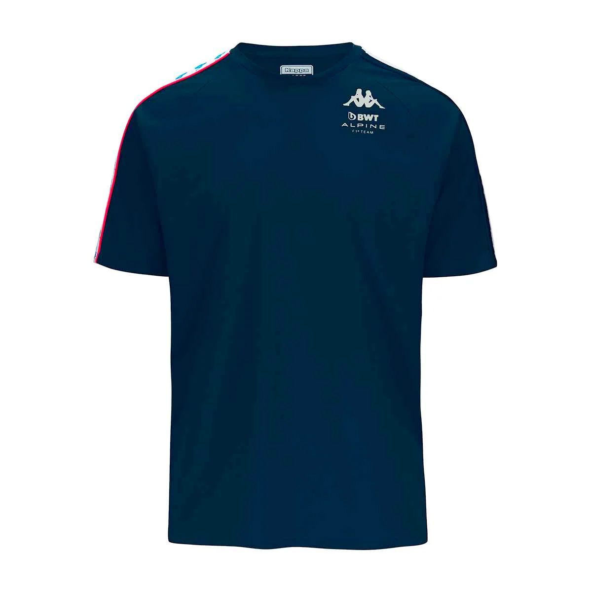 t-shirt ansit 222banda kappa bwt alpine f1 team homme officiel - L