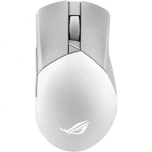 ASUS ROG Gladius III Wireless AimPoint - Souris - pour droitiers - optique - 6 boutons - sans fil, filaire - USB, 2.4 GHz, Bluetooth 5.1 LE - blanc clair de lune