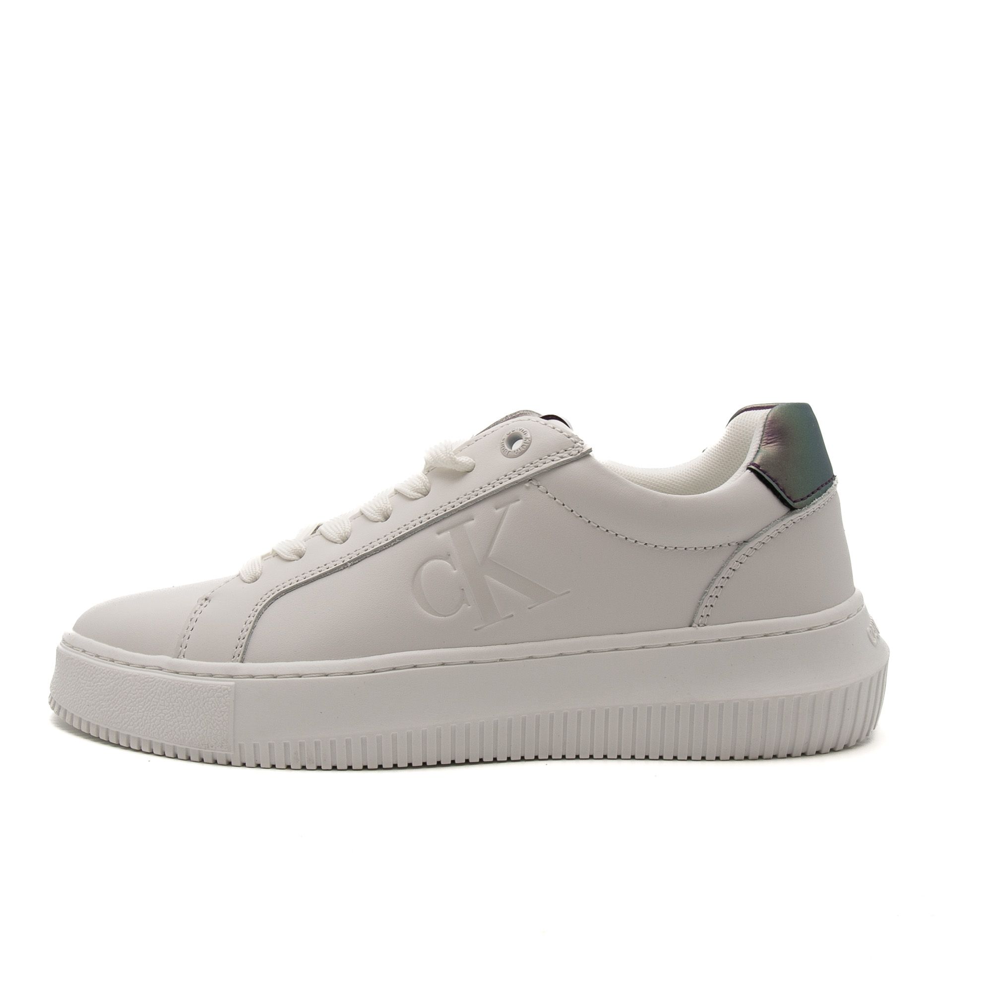 Baskets Calvin Klein CHUNKY CUPSOLE LACEUP LTH WN pour Femme - vue 3