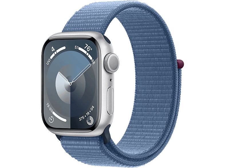 Apple Watch Series 9 GPS - Boîtier Aluminium 41 mm Argent - Bracelet Boucle