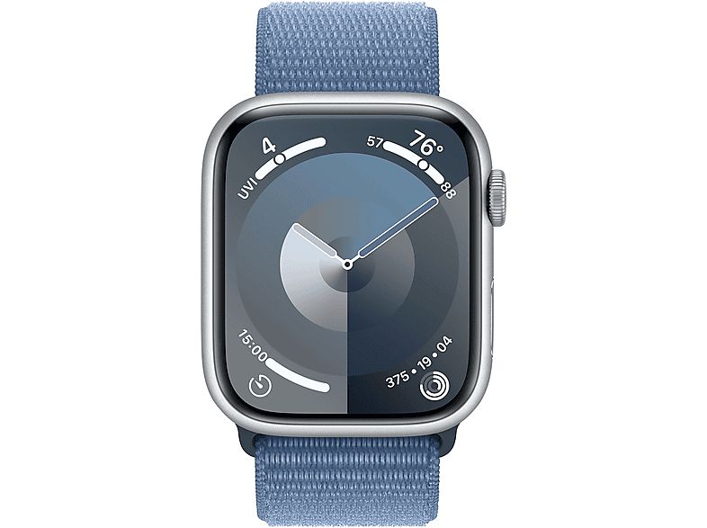 Apple Watch Series 9 GPS - Boîtier Aluminium 45 mm Argent - Bracelet Boucle