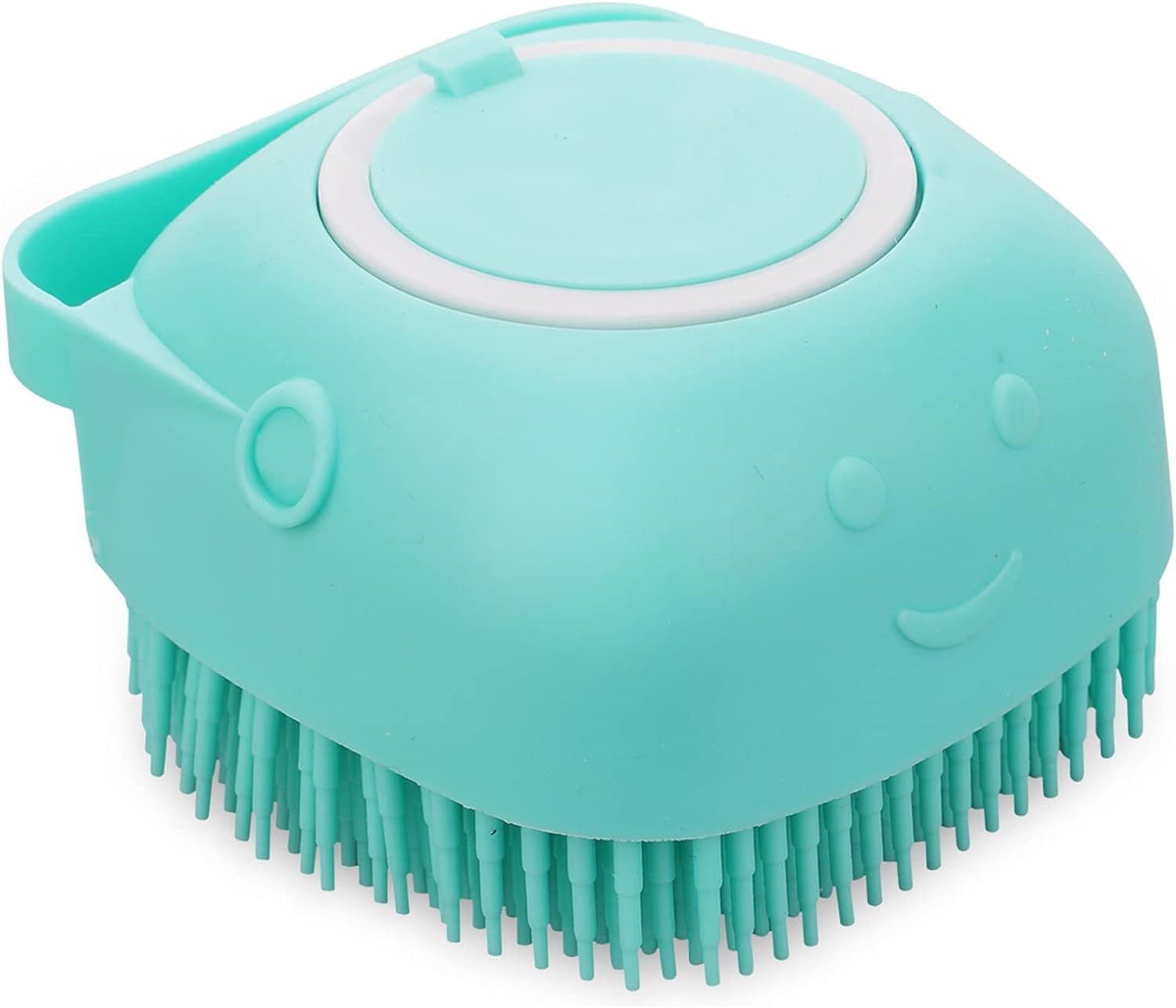 Bleu - 1 X Brosse De Bain Pour Chien Et Chat En Silicone - Brosse De Toilettage Pour Chien - Brosse De Massage Pour Animaux - Brosse De Shampoing Pour Chien Et Chat