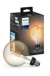 Ampoule LED connectée Philips Hue ronde IP20 E27 550lm chaud - vue 2