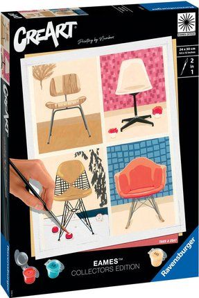 CreArt 24x30 cm EAMES Loisir créatif Peinture par numéros Adulte Dès 20153 Version française Ravensburger - vue 1