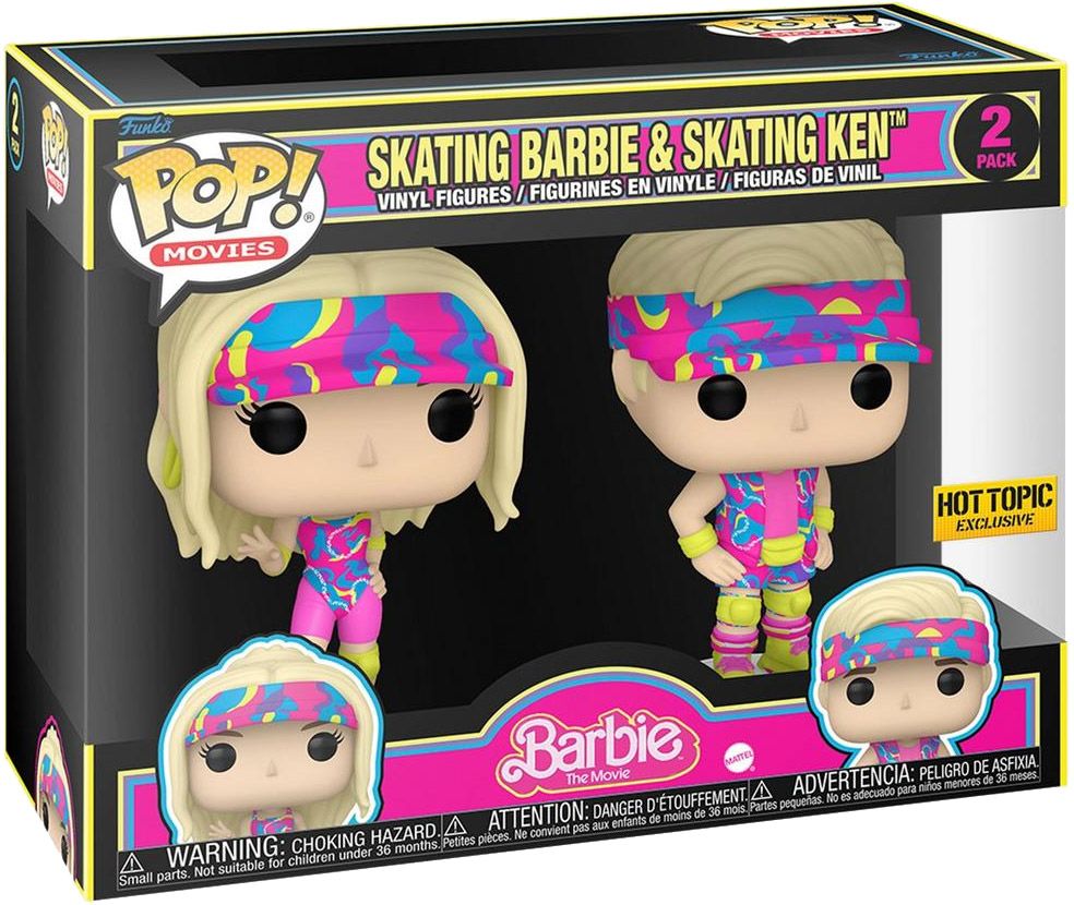 Figurine Funko Pop - Barbie (Film) - Barbie & Ken En Rollers - Pack (73875)