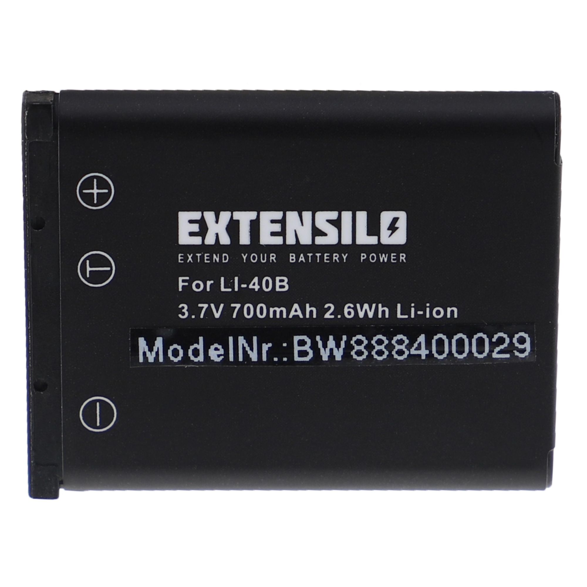 EXTENSILO Batterie compatible avec Kodak Pixpro FZ55, Pixpro X52, Pixpro X53, Pixpro X54, Pixpro X55 appareil photo (700mAh, 3,7V, Li-ion)