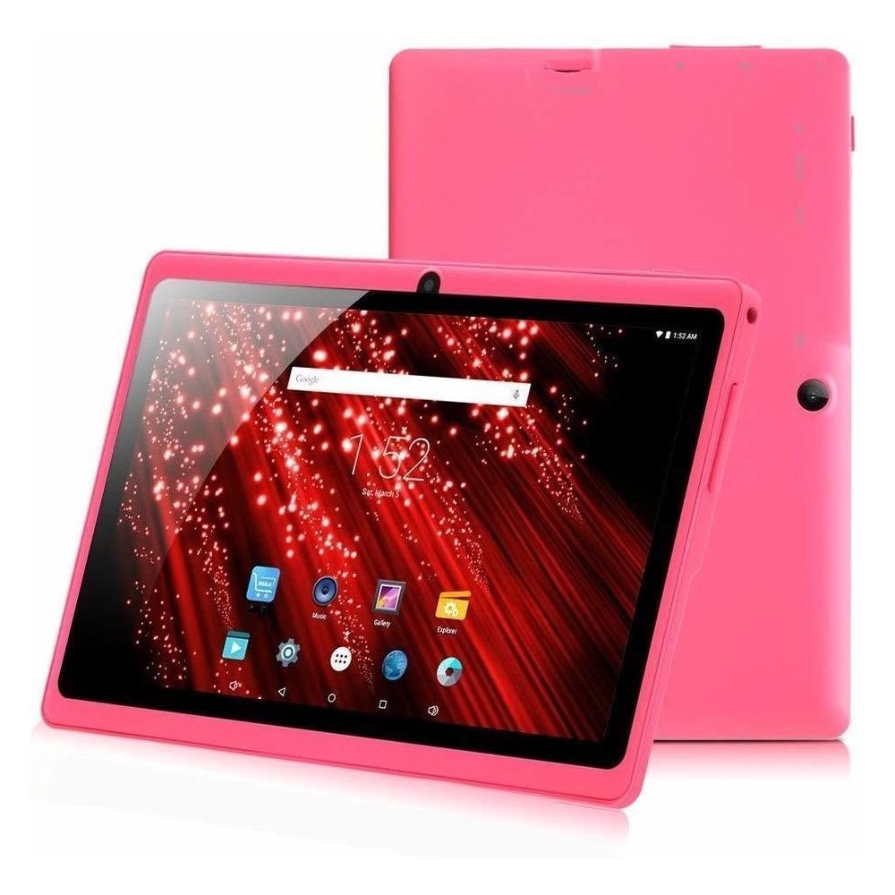 Tablette Tactile Android 6.0 7 Pouces Quad Core 8Go Dual Cam Flash Rose YONIS